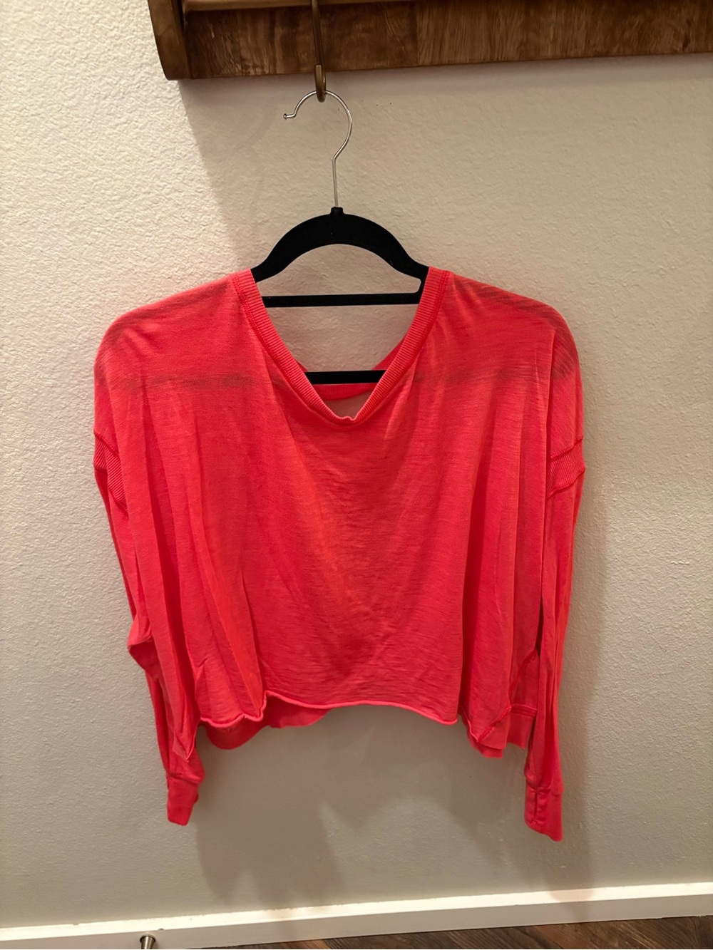 Free People My Time Layer, Red, Size M
